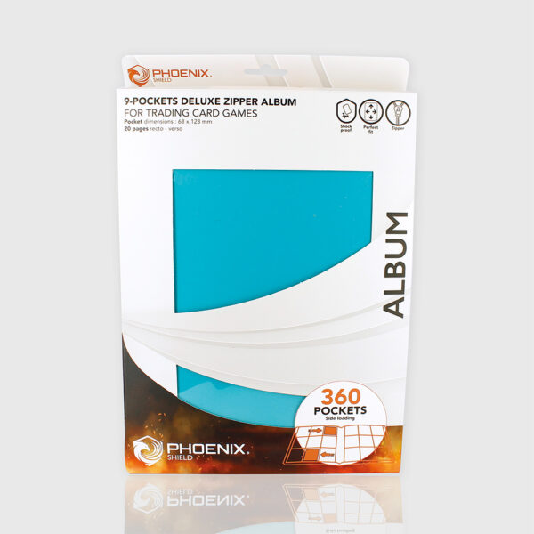 Zip Album Deluxe Turquoise Blue 360 Cards - Image 8