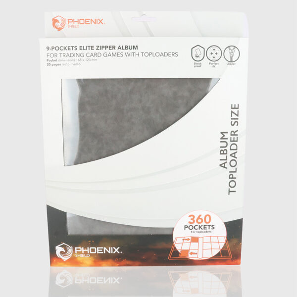 Zip Album Elite Toploader - Grey - 360 pockets - Image 9