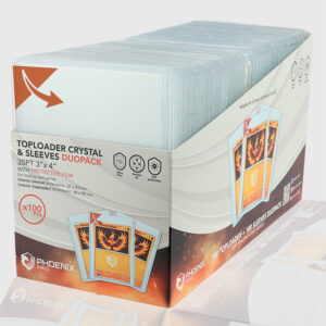 Toploader Crystal & Sleeves DUOPACK w/ protective film - Box of 100 units