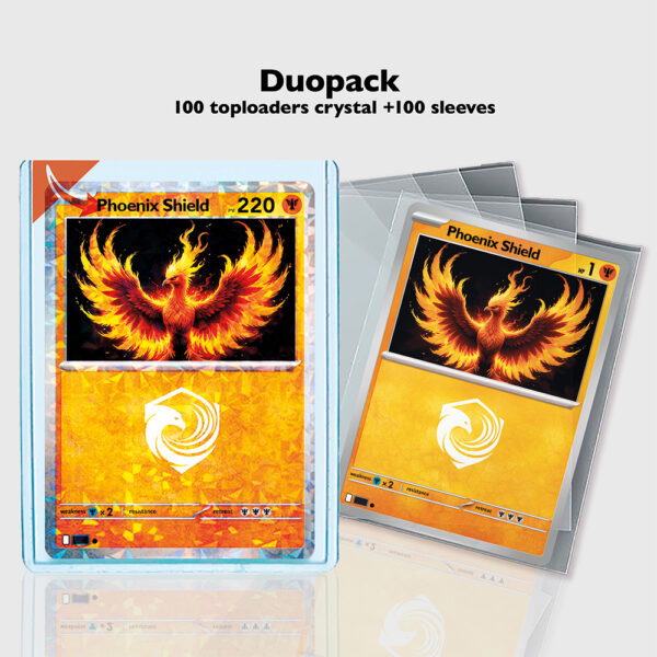 Toploader Crystal & Sleeves DUOPACK w/ protective film - Box of 100 units - Image 2